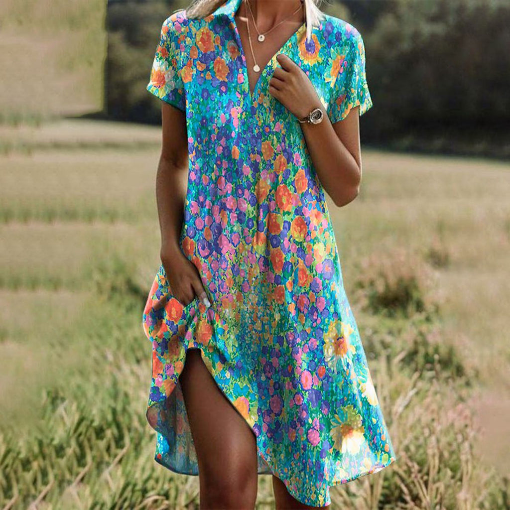 Arden | Women's V Neck Breeze Dress