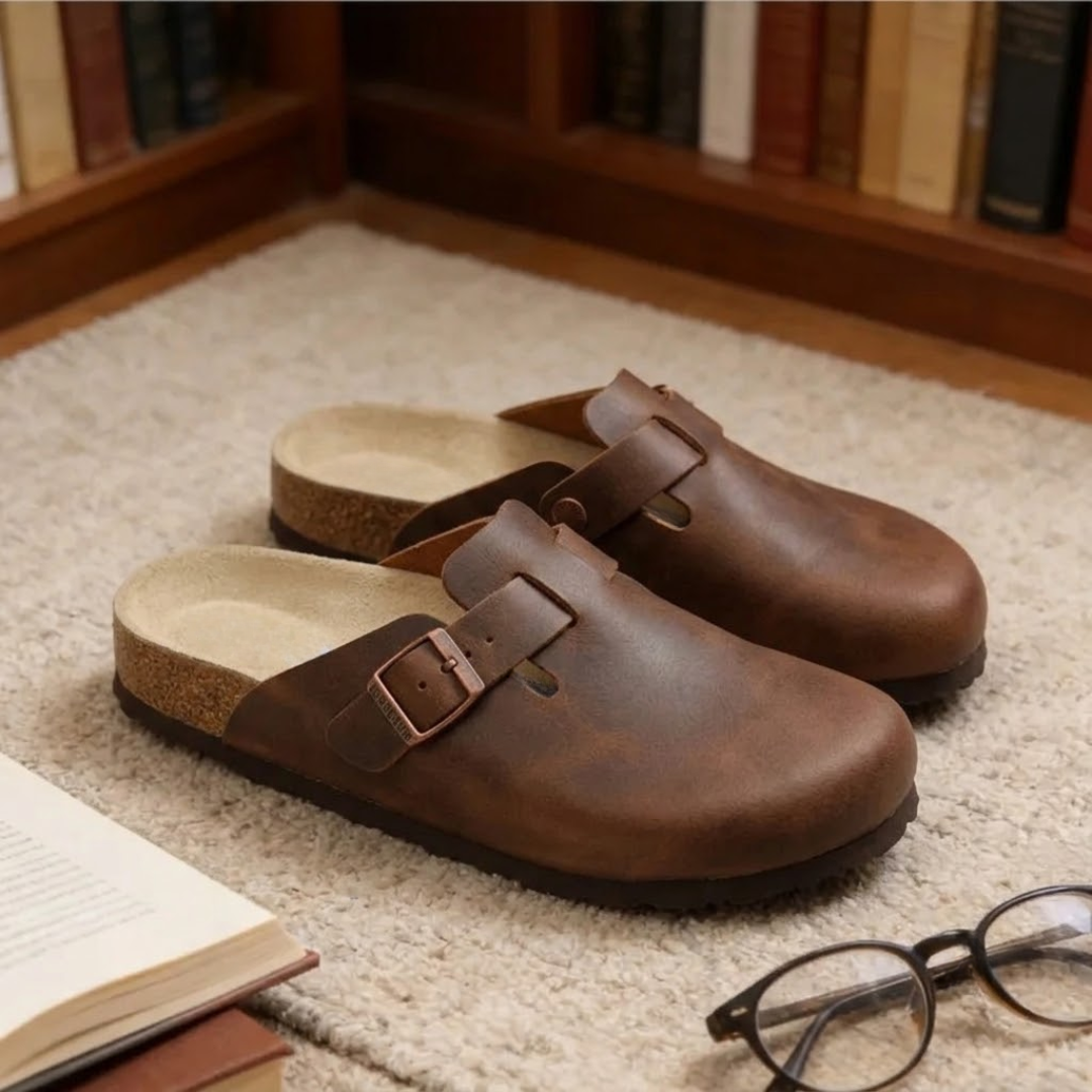 Odette | Women's Casual Slip-On Clogs with Buckle Detail