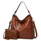 Calliope | Women's Elegant Spacious Leather Hobo Tote Bag