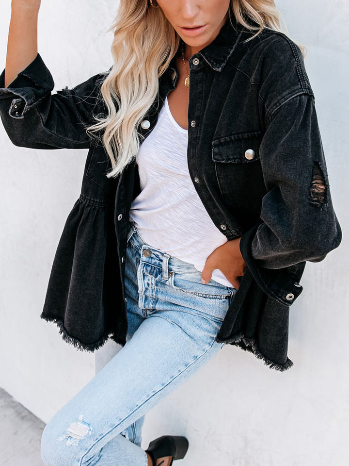 Grace & Jess | Button Down Shirt Jacket