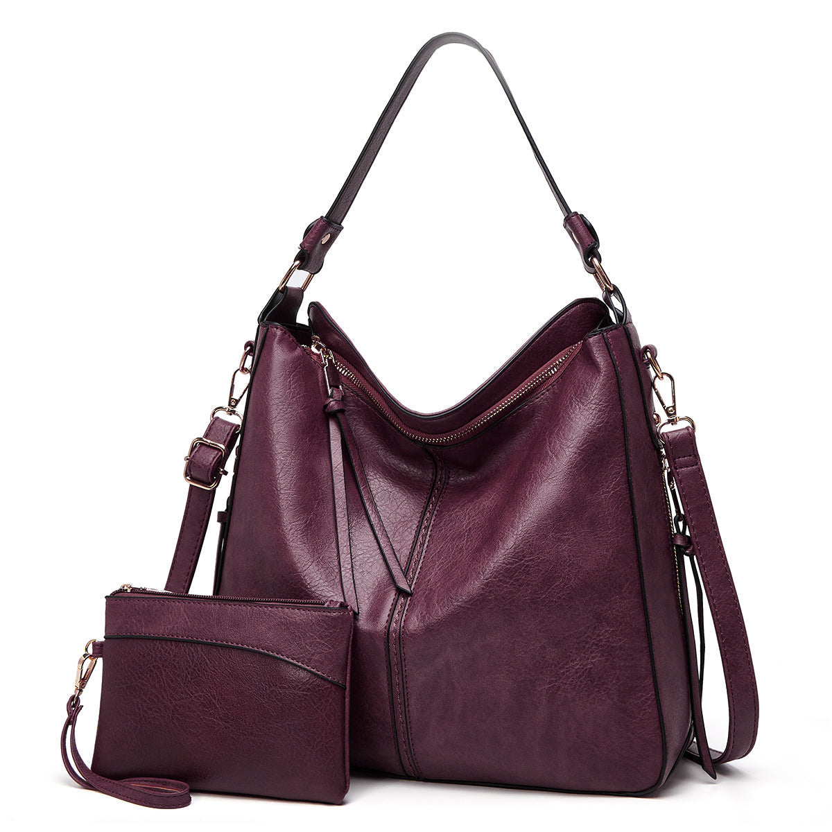 Calliope | Women's Elegant Spacious Leather Hobo Tote Bag
