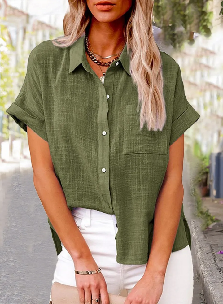Grace & Jess | TRENDY BUTTON-DOWN SHIRT