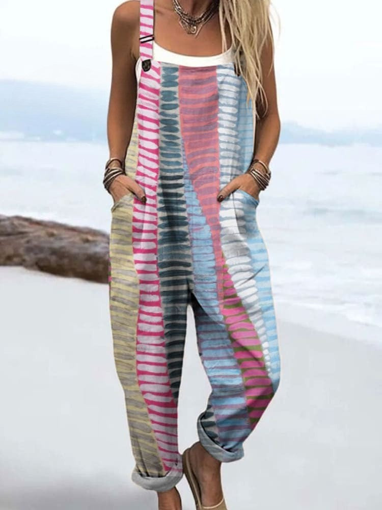 Elysande | Women's Casual Printed Dungarees