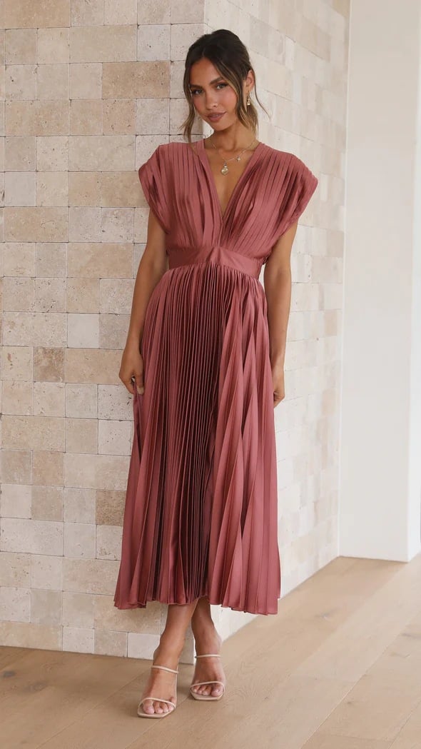Madisyn | Women's Pleated Skirt Dress