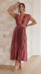 Madisyn | Women's Pleated Skirt Dress