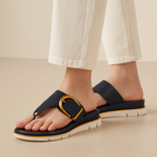 Hana | Women's Cushioned Buckle Thong Sandals