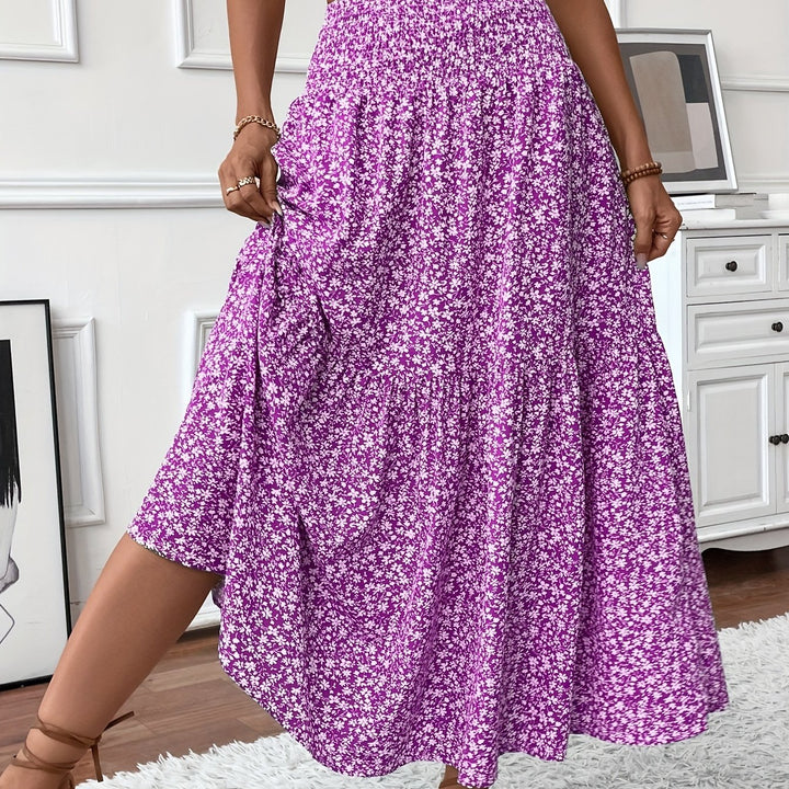 Grace & Jess | Tiered Floral Maxi Skirt