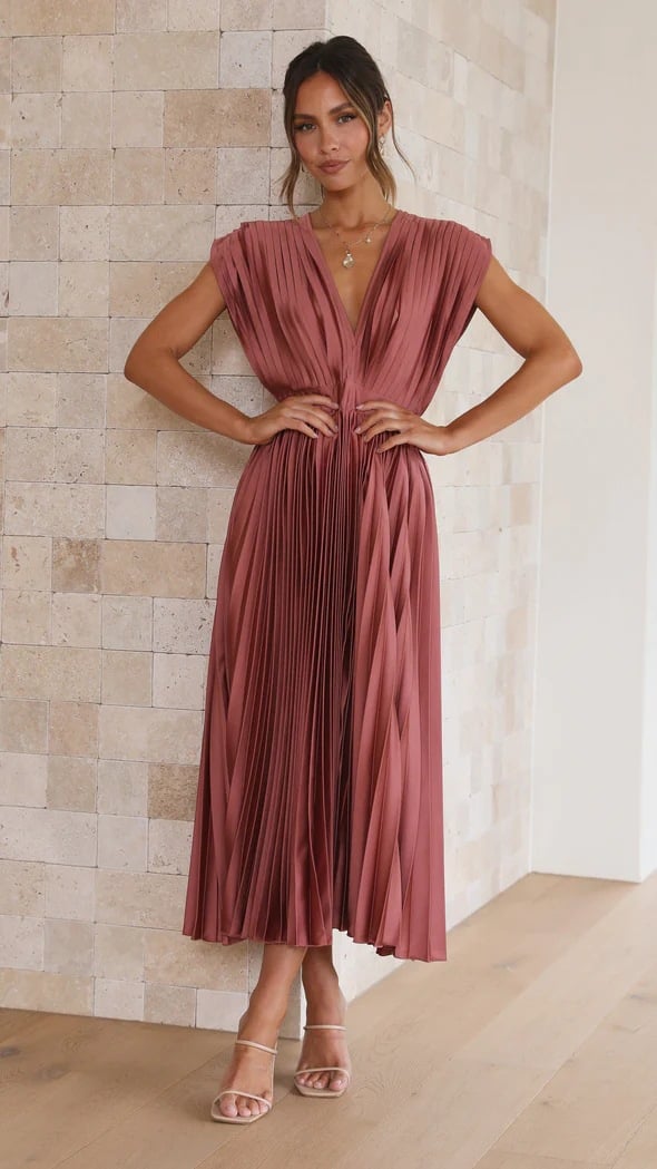 Madisyn | Women's Pleated Skirt Dress