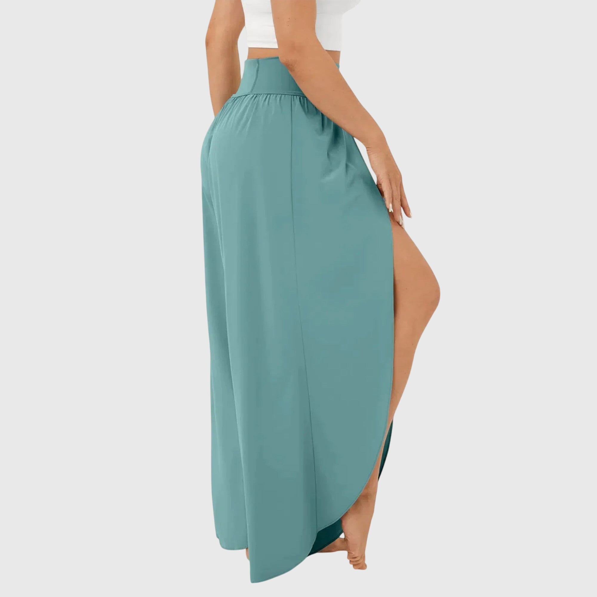 Mirella | Women's Wide Leg Split Hem Pants
