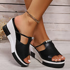 Soren | Women's T-Bar Platform Wedge Sandals