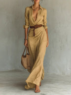 Una | Women's Wrap Maxi Dress
