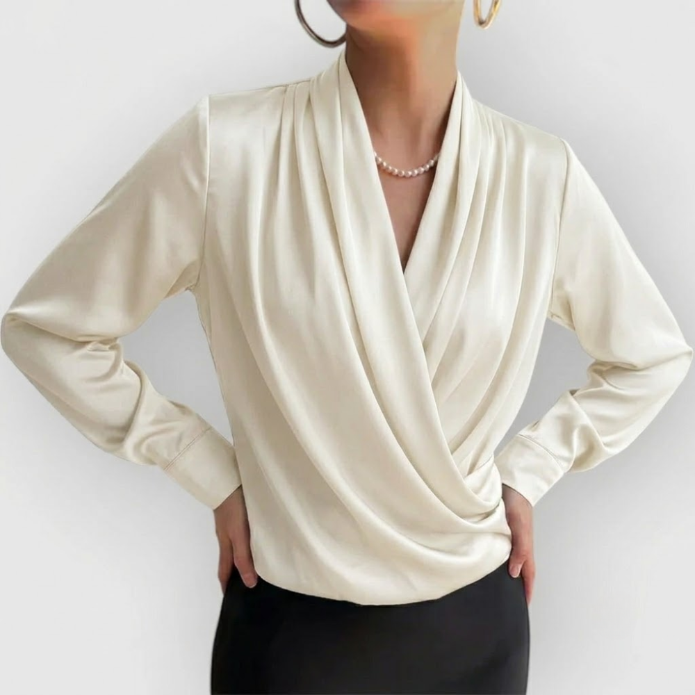 Antonia | Women's Puff Sleeve Wrap Blouse