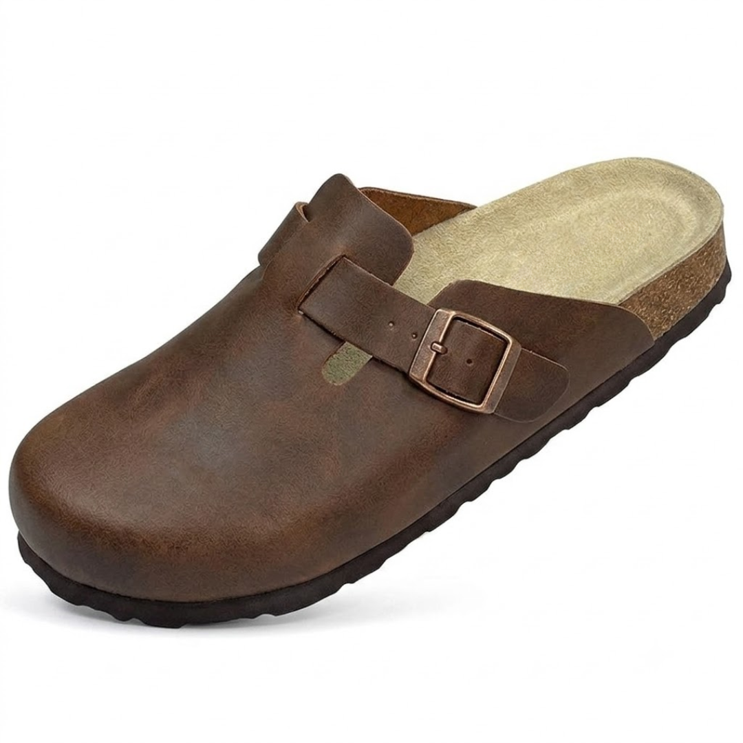Odette | Women's Casual Slip-On Clogs with Buckle Detail