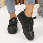 Fiona | Women's Lace Crochet Platform Summer Sneakers