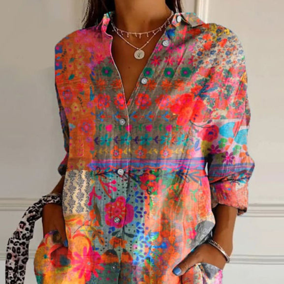 Tatiana | Women's Floral Button Blouse