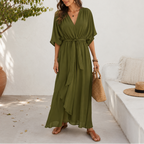 Aveline | Women's Wrap Maxi Summer Holiday Dress