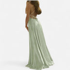 Delphine | Women's Strappy Slit Maxi Dress