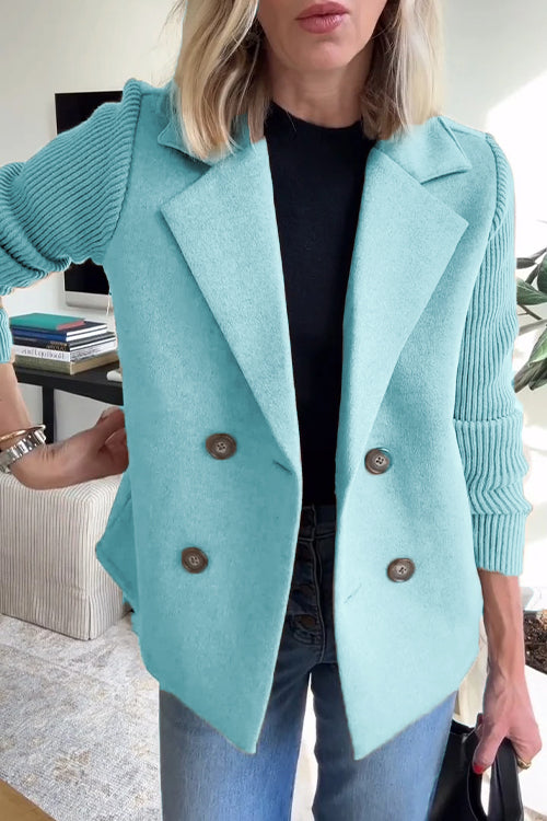 Grace & Jess | Knit-Sleeve Blazer