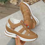 Ebba | Women's Cage Strap Velcro Platform Sport Sandals