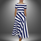 Delora | Women's Striped Maxi Dress