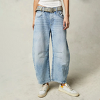 Lumina | Women's High Waist Barrel Leg Jeans