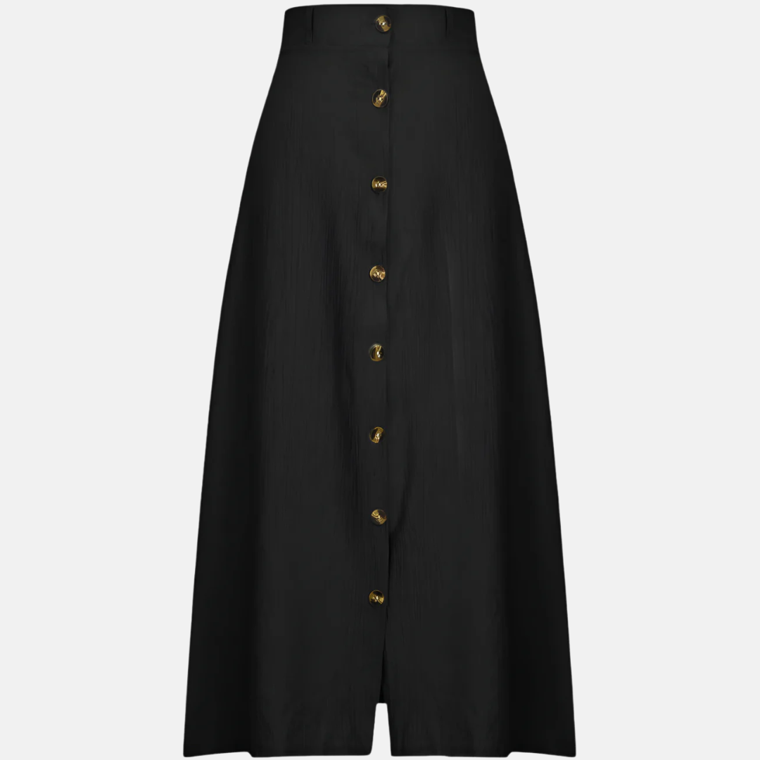 Velisse | Women's Button-Down Crinkle Maxi Skirt
