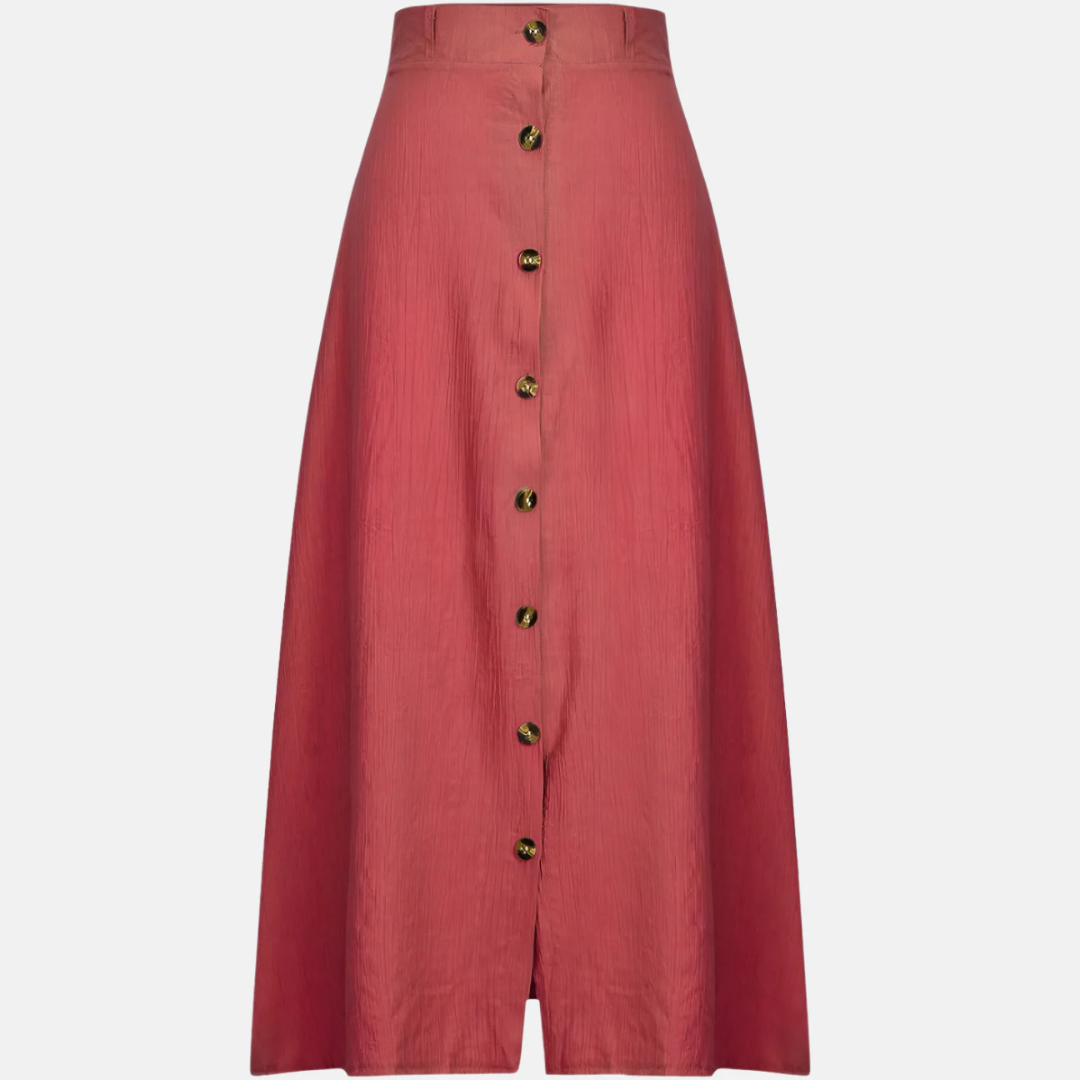 Velisse | Women's Button-Down Crinkle Maxi Skirt