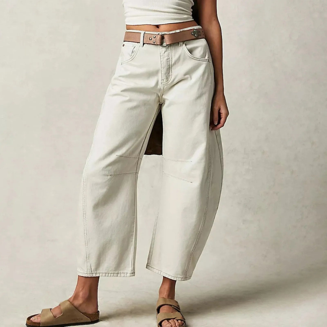 Lumina | Women's High Waist Barrel Leg Jeans
