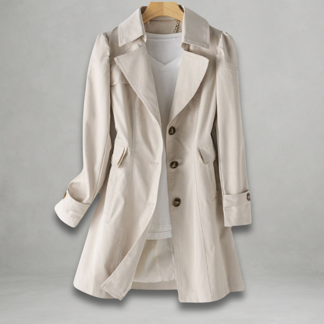 Grace & Jess | Stylish Longline Button-Down Coat