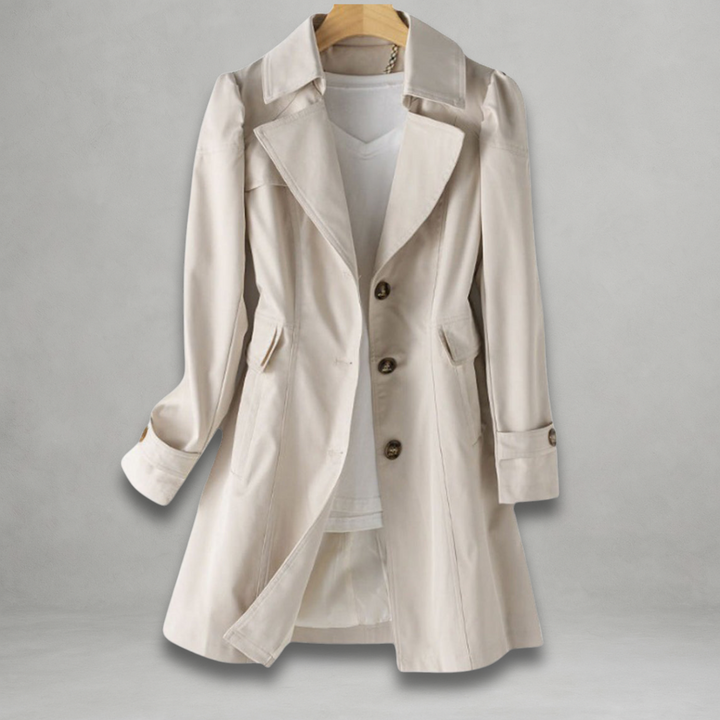 Grace & Jess | Stylish Longline Button-Down Coat
