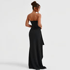 Imogen | Women's Strapless High Slit Evening Maxi Dress