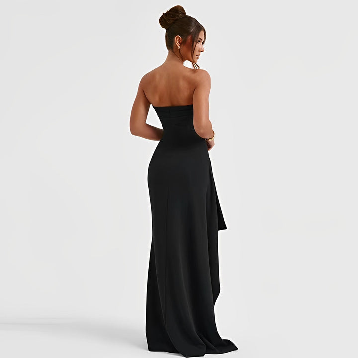 Imogen | Women's Strapless High Slit Evening Maxi Dress