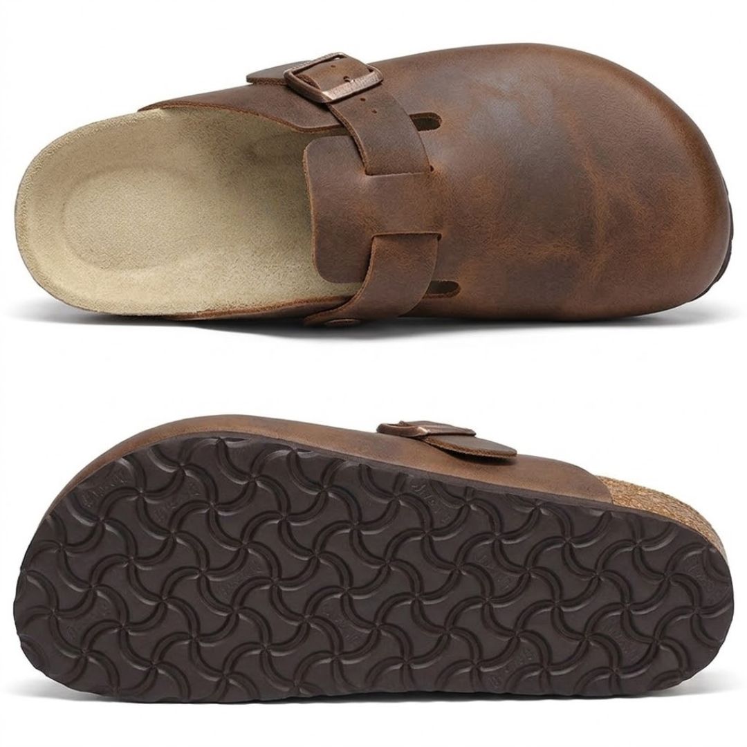 Odette | Women's Casual Slip-On Clogs with Buckle Detail