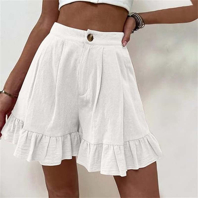 Grace & Jess | Flowy Ruffle Hem Shorts