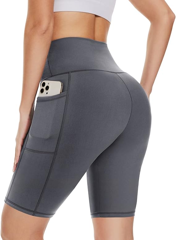 Yseult | Women's High Waist Cycling Shorts with Pocket