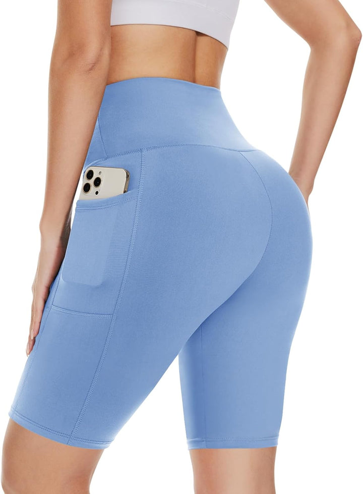 Yseult | Women's High Waist Cycling Shorts with Pocket