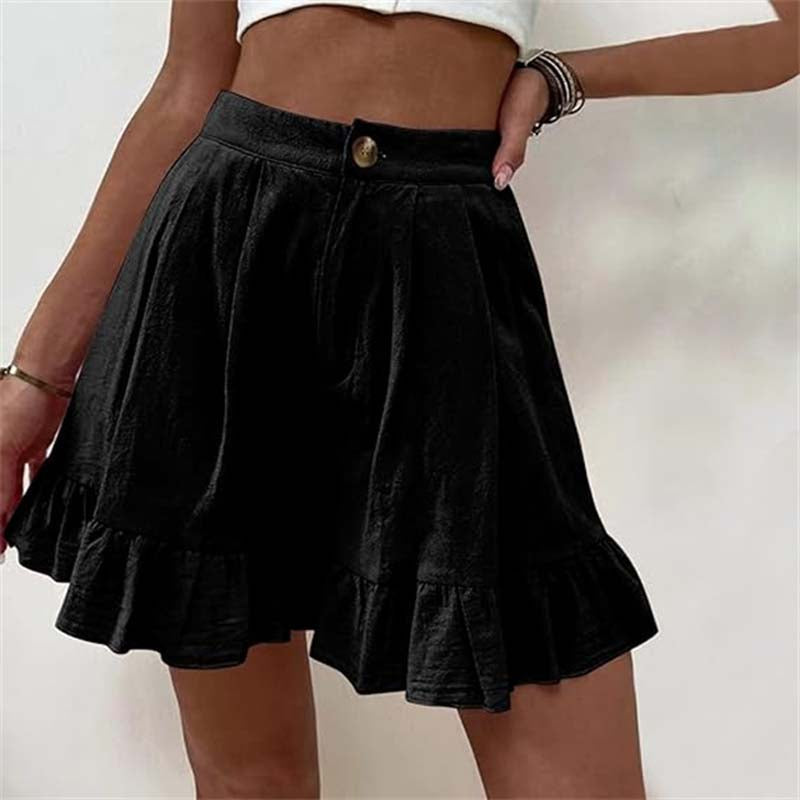 Grace & Jess | Flowy Ruffle Hem Shorts
