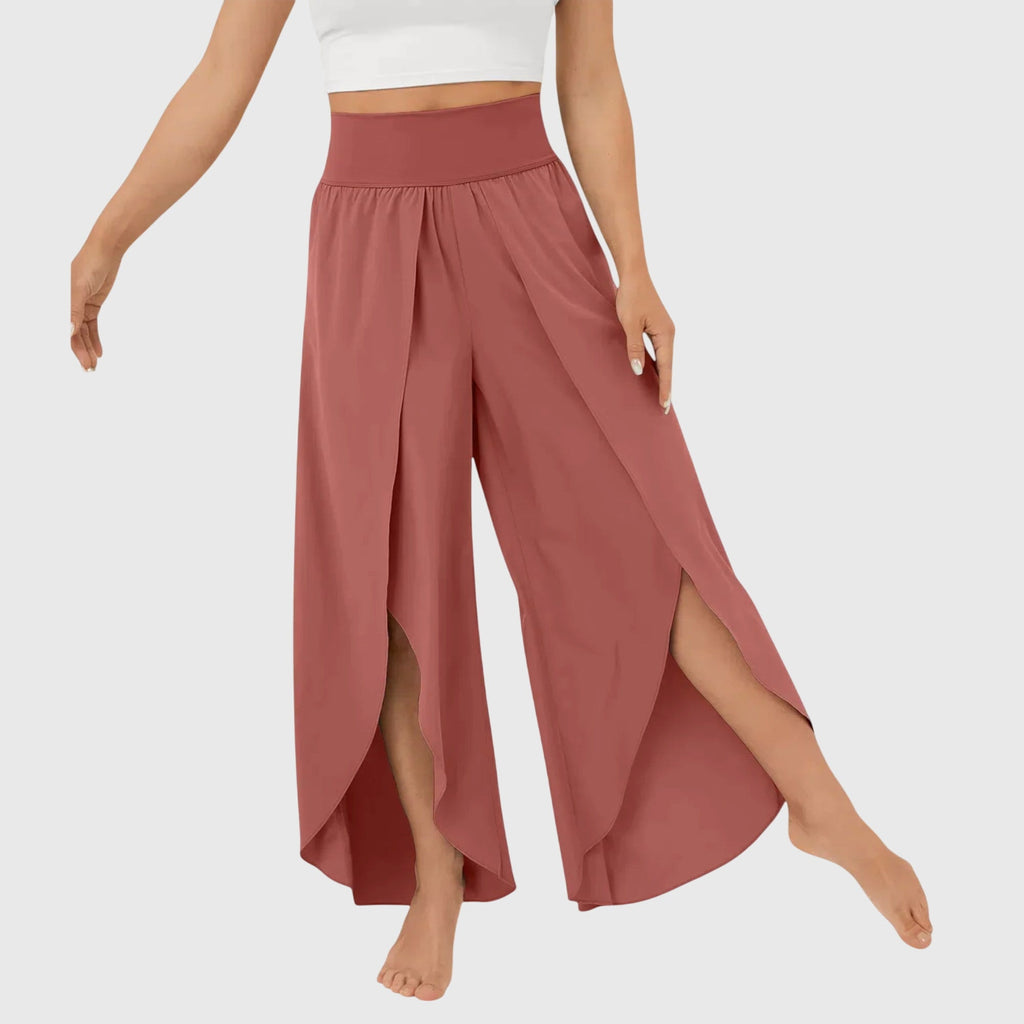Mirella | Women's Wide Leg Split Hem Pants