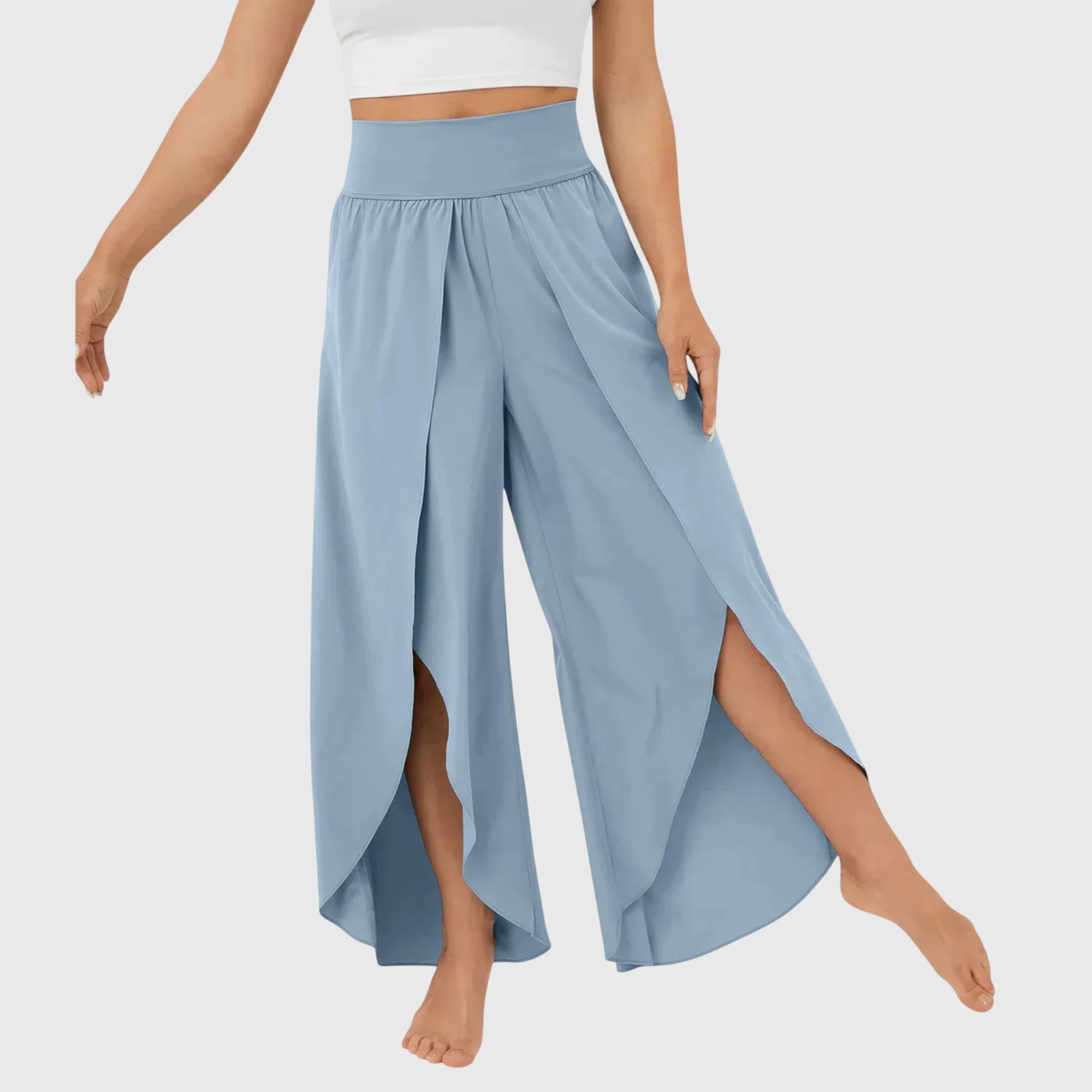 Mirella | Women's Wide Leg Split Hem Pants
