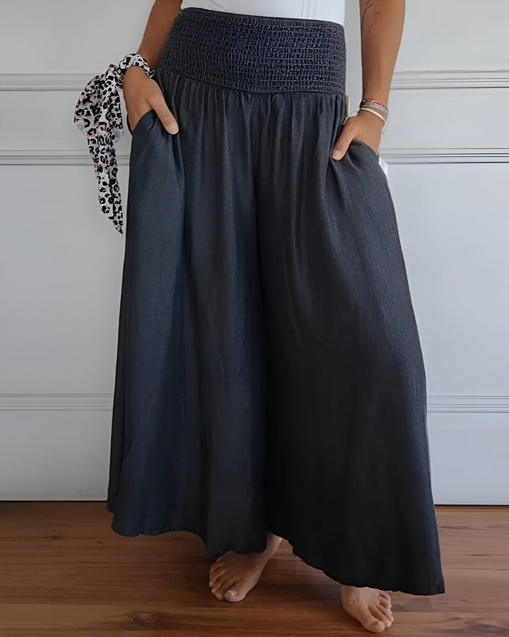 Reeve | Women's Smocked Elastic Waist Maxi Skirt