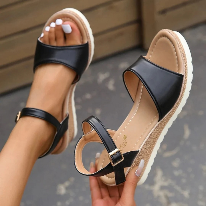 Stellan | Women's Ankle Strap Espadrille Wedge Sandals