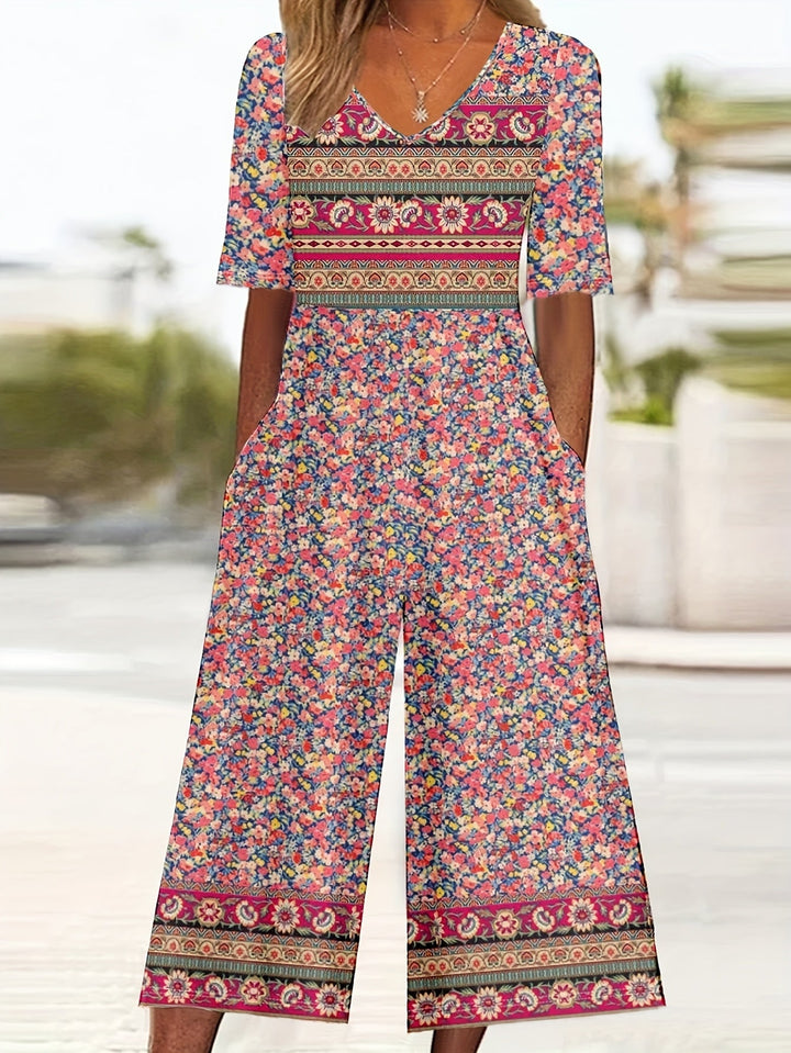 Grace & Jess | Wide-Leg Pants Dress