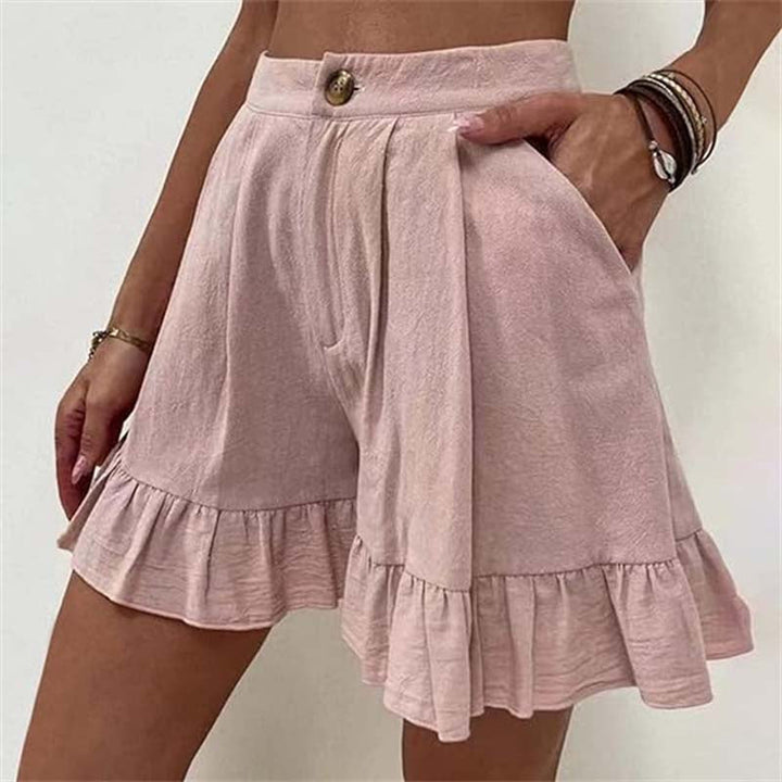 Grace & Jess | Flowy Ruffle Hem Shorts