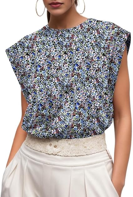 Ossian | Women's Cap Sleeve Crew Neck Relaxed Fit T-Shirt