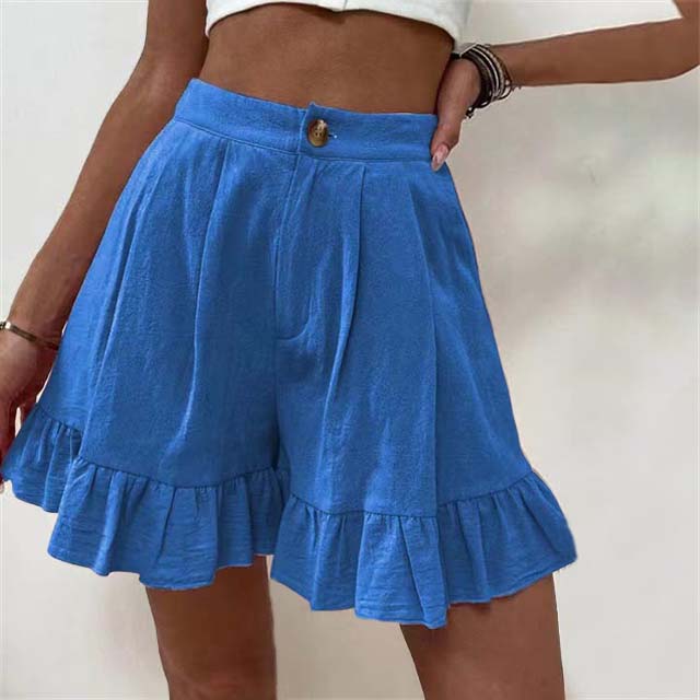 Grace & Jess | Flowy Ruffle Hem Shorts