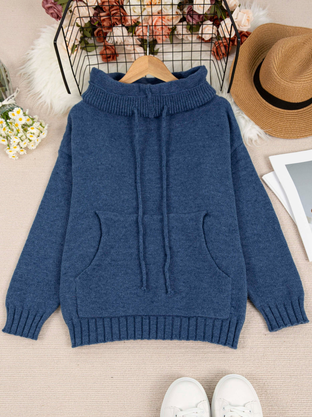 Grace & Jess | Long Sleeve Sweater With Pocket