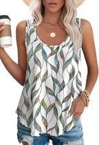 Quentin | Women's Printed Sleeveless Vest Top