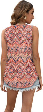 Quentin | Women's Printed Sleeveless Vest Top