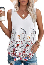 Quentin | Women's Printed Sleeveless Vest Top