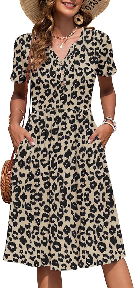 Ninian | Women's Floral Short Sleeve Midi Sundress